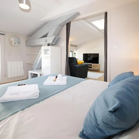 T2 Cozy Proche Du Centre Avec Canape Lit - 51blatin شقة *