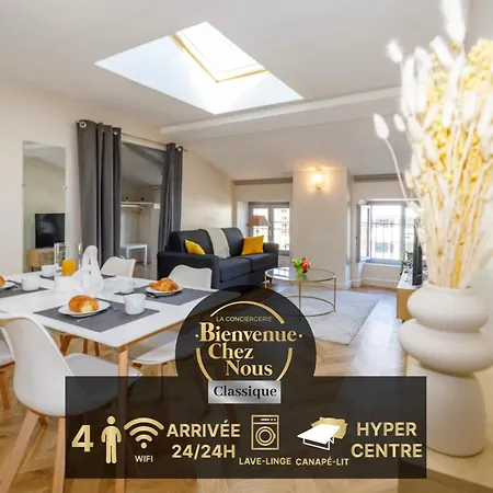 T2 Cozy Proche Du Centre Avec Canape Lit - 51blatin